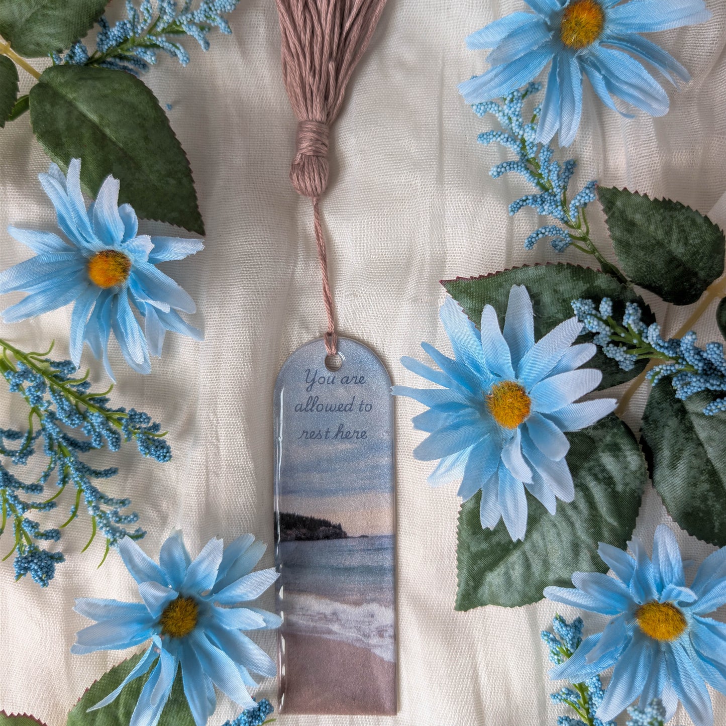 Handmade Beach Bookmark for Marking Beach Reads, Summer Reading Gift