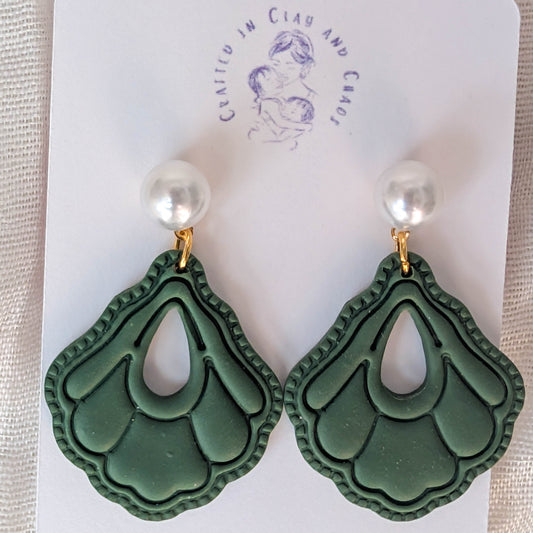 Cape Cod Beach Clay Earrings for Summer Vacation and Coastal Office wear