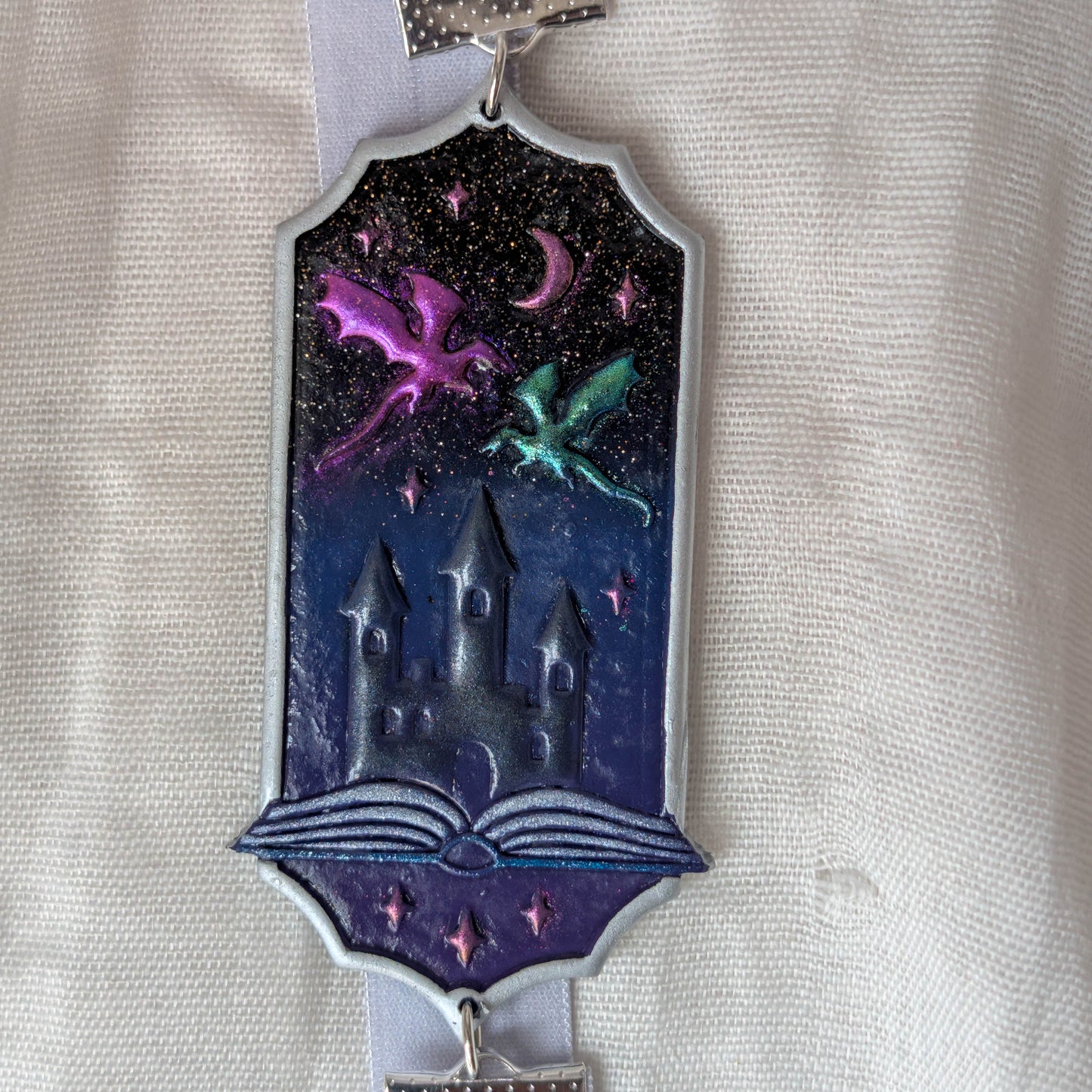 Handmade Elastic Dragon Bookmark, Secure Page Holder for Romantasy Readers and DnD Players