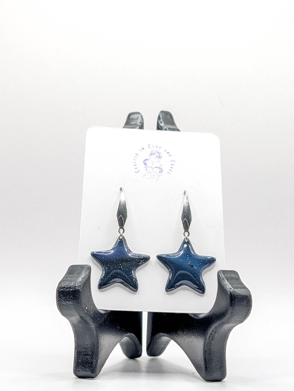 Dark Celestial Galaxy Earrings