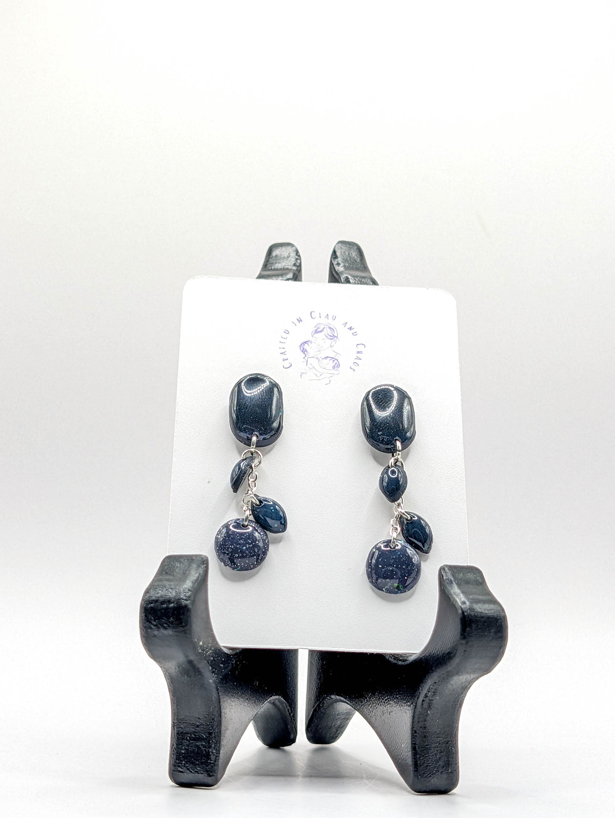 Dark Celestial Galaxy Earrings