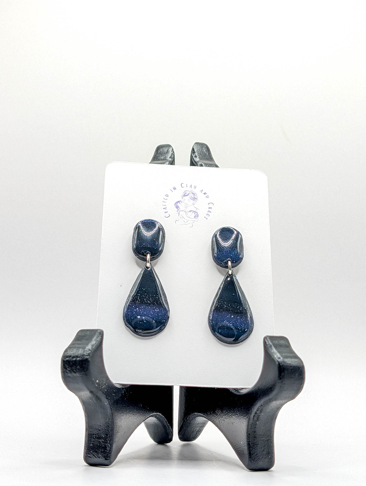 Dark Celestial Galaxy Earrings
