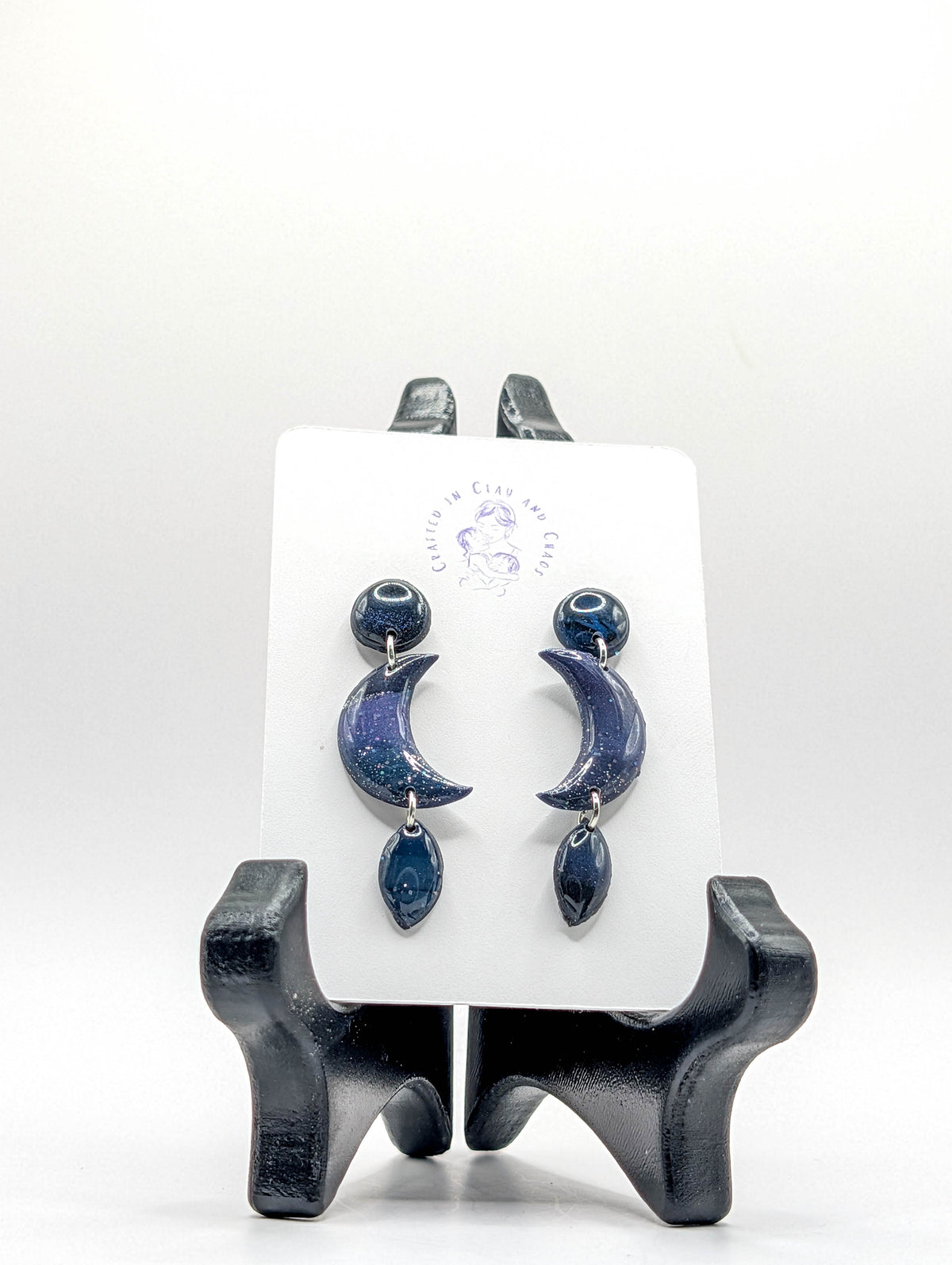 Dark Celestial Galaxy Earrings