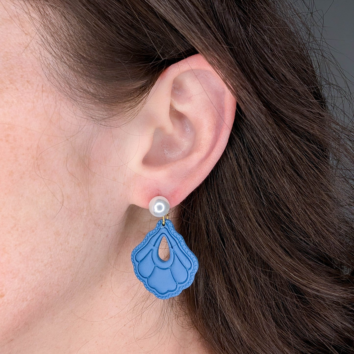 Cape Cod Beach Clay Earrings for Summer Vacation and Coastal Office wear