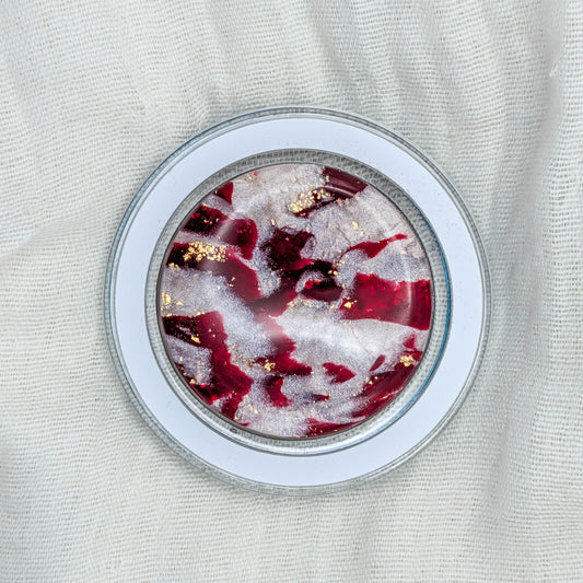 Dark Red Marble MagSafe Phone Grip for Gothic Glam and Dark Feminine Style