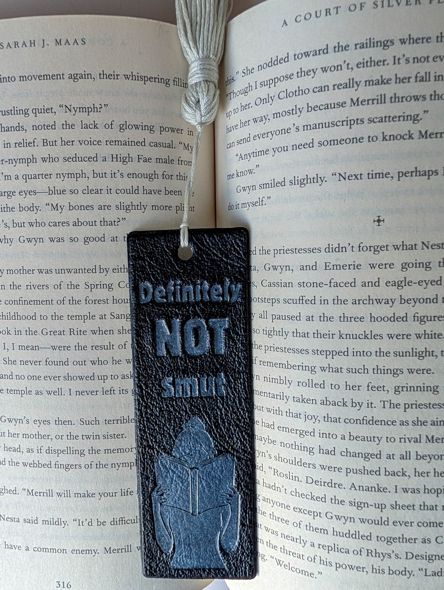 Definitely Not Smut Polymer Clay Bookmark