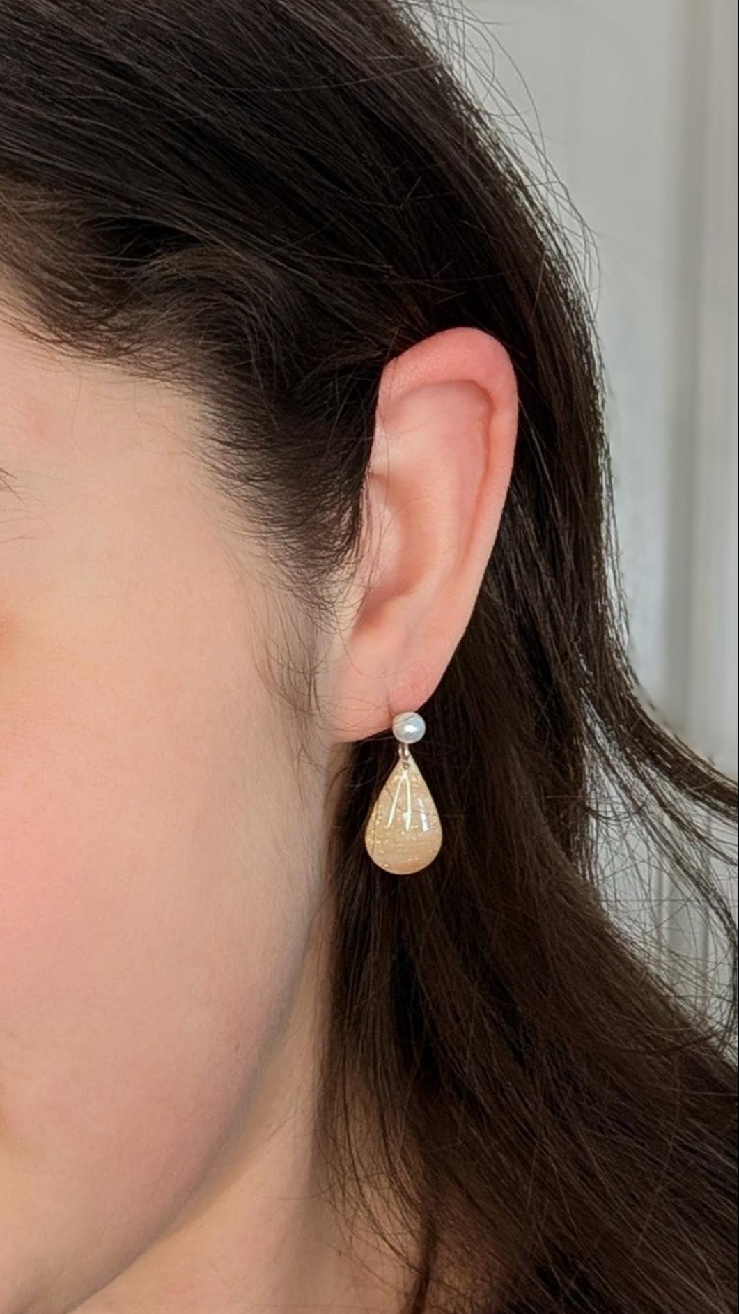 Rose Gold Teardrop Earrings