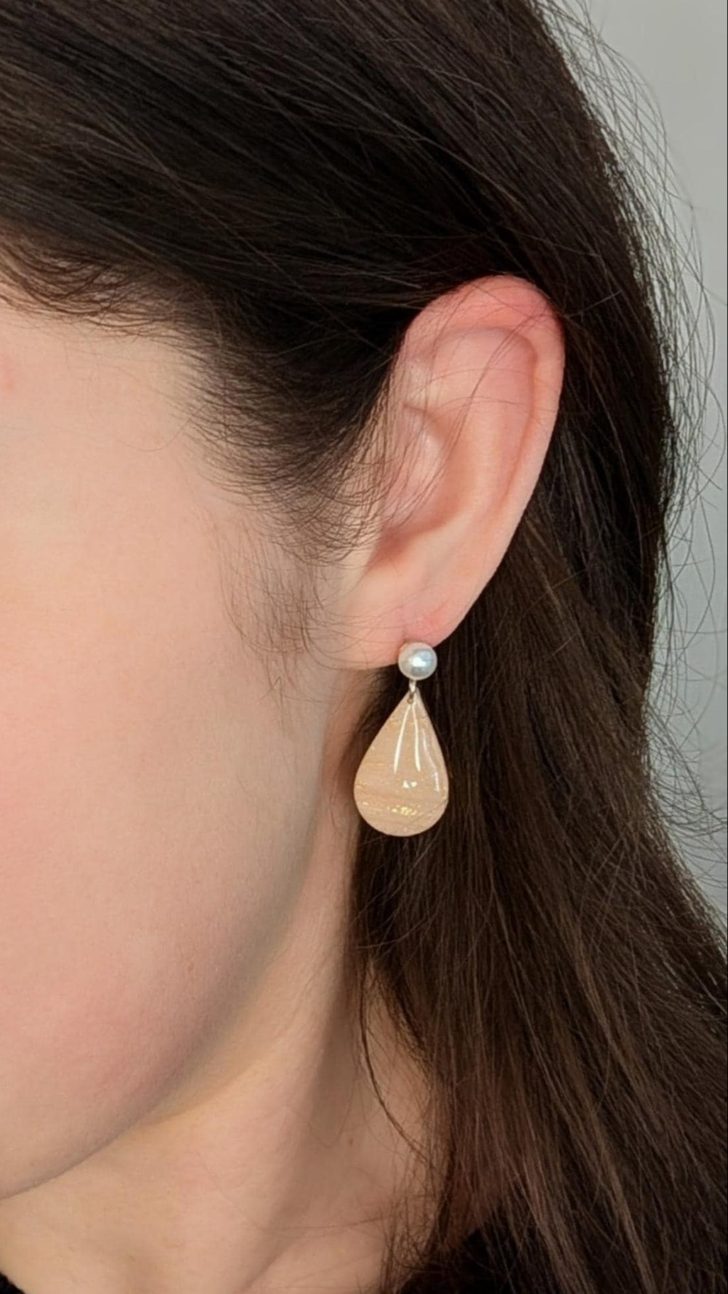 Rose Gold Teardrop Earrings