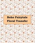 Boho Fairytale Floral Polymer Clay Transfer Paper