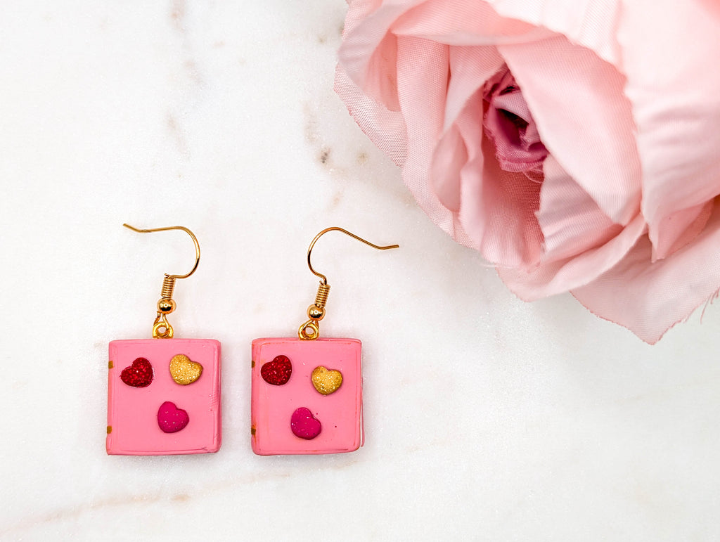 Valentine Book Earrings
