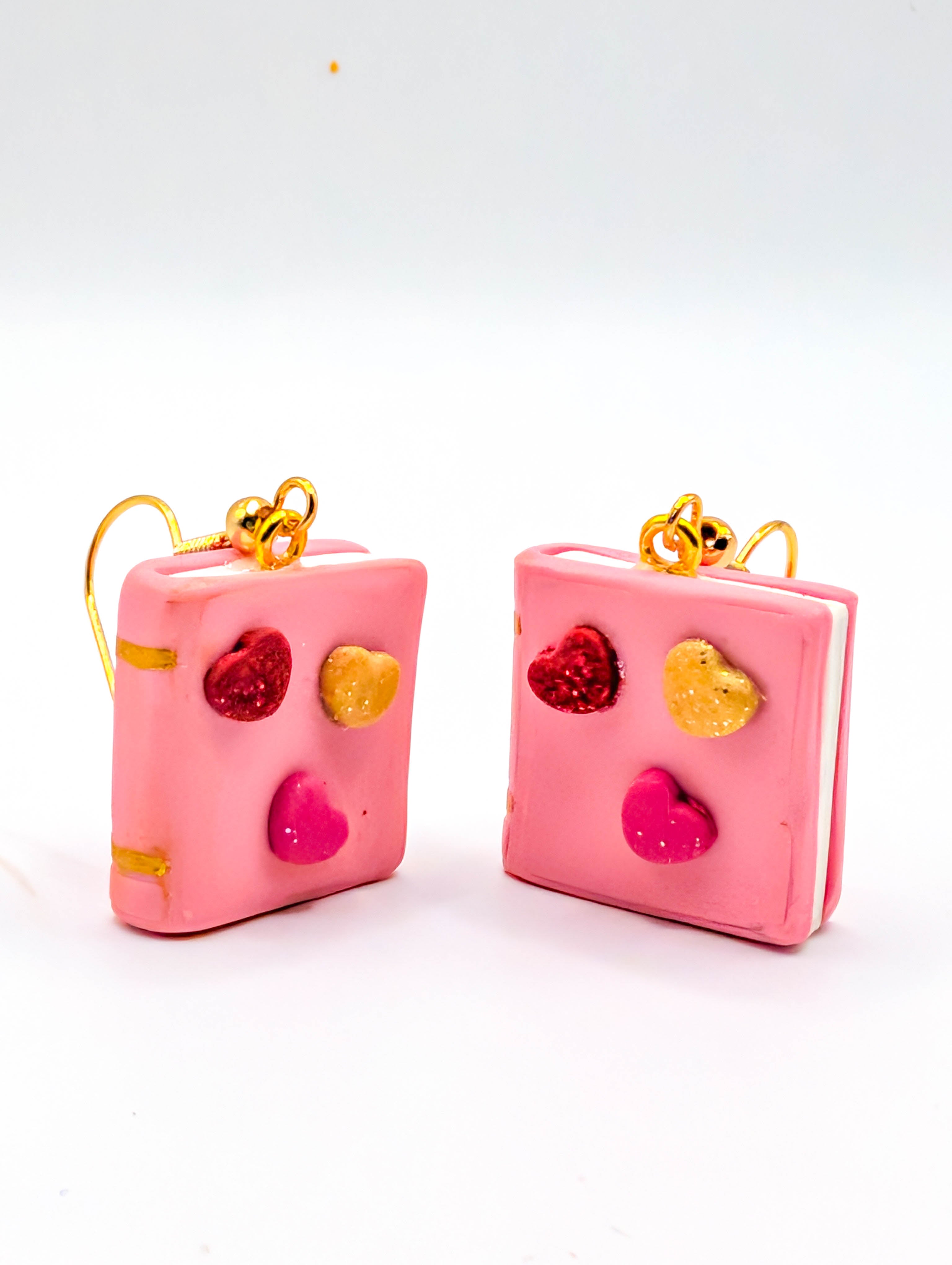 Valentine Book Earrings