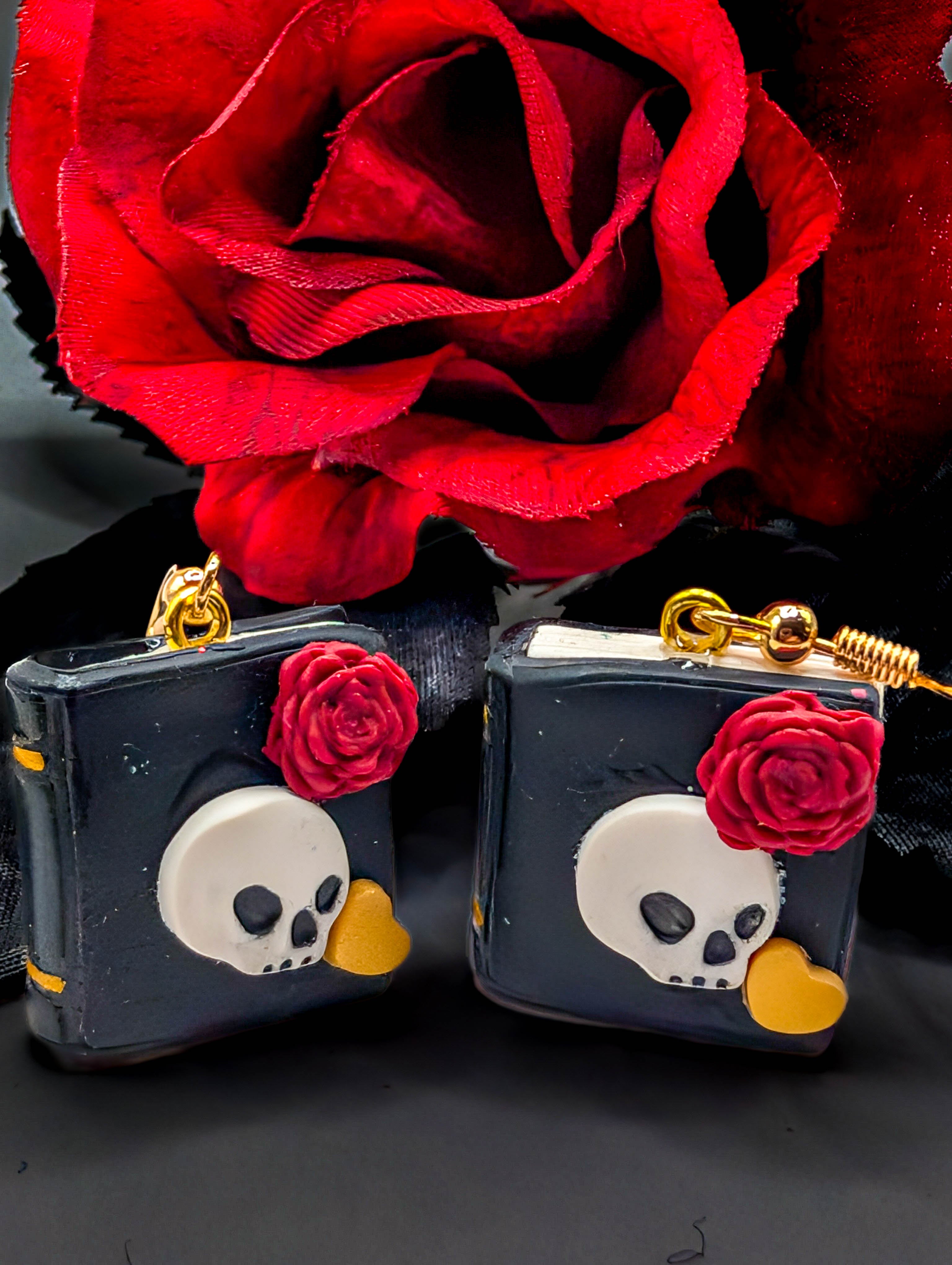 Dark Romance Book Earrings