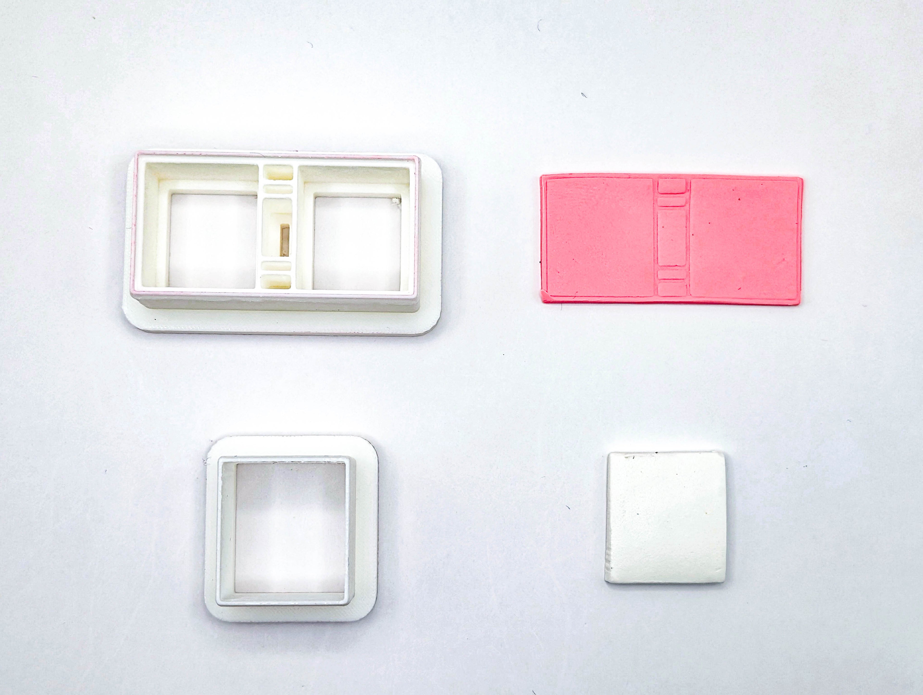 Miniature Book Polymer Clay Cutter, Binding Detail, Dollhouse Book Tool