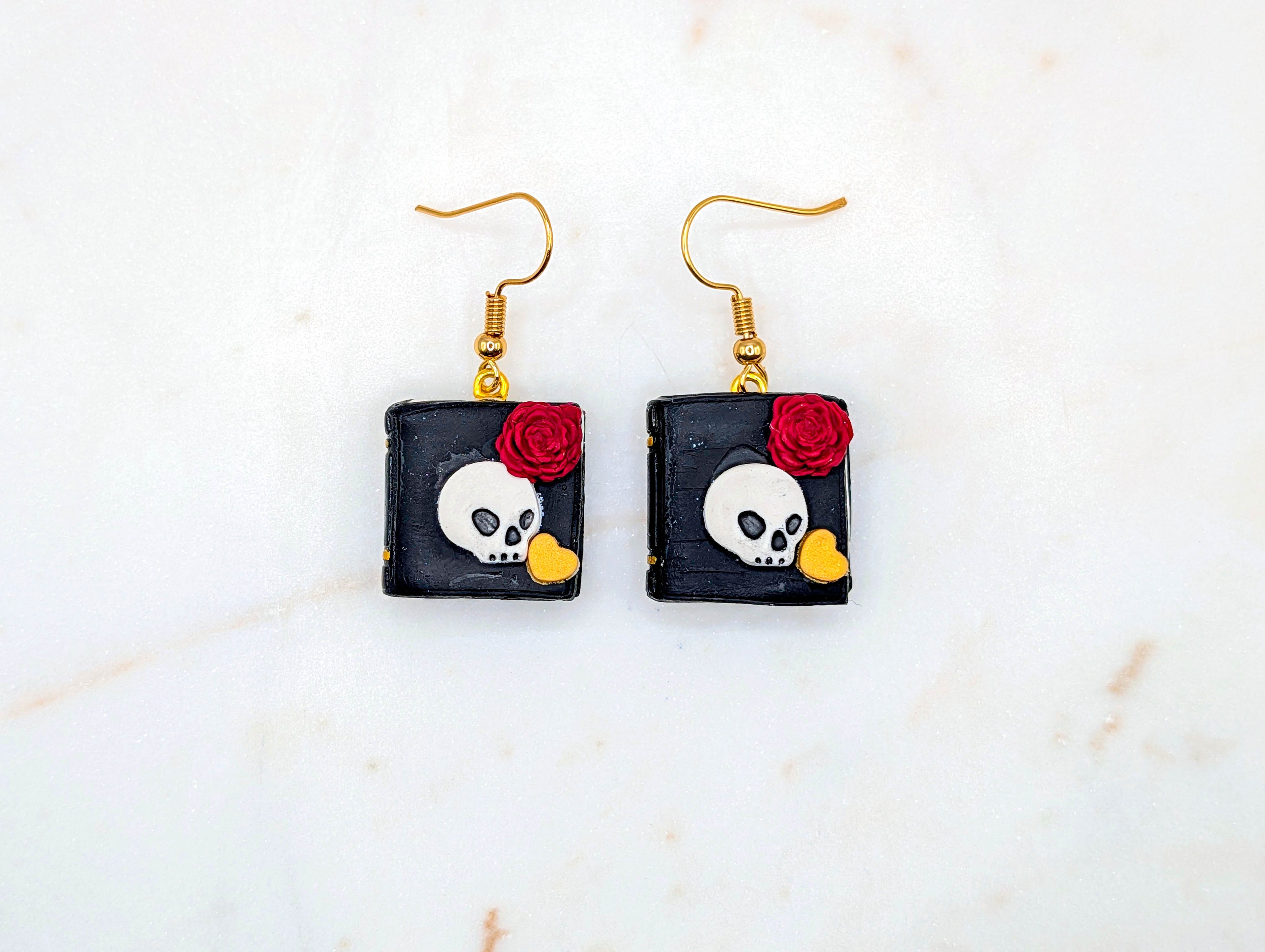 Dark Romance Book Earrings