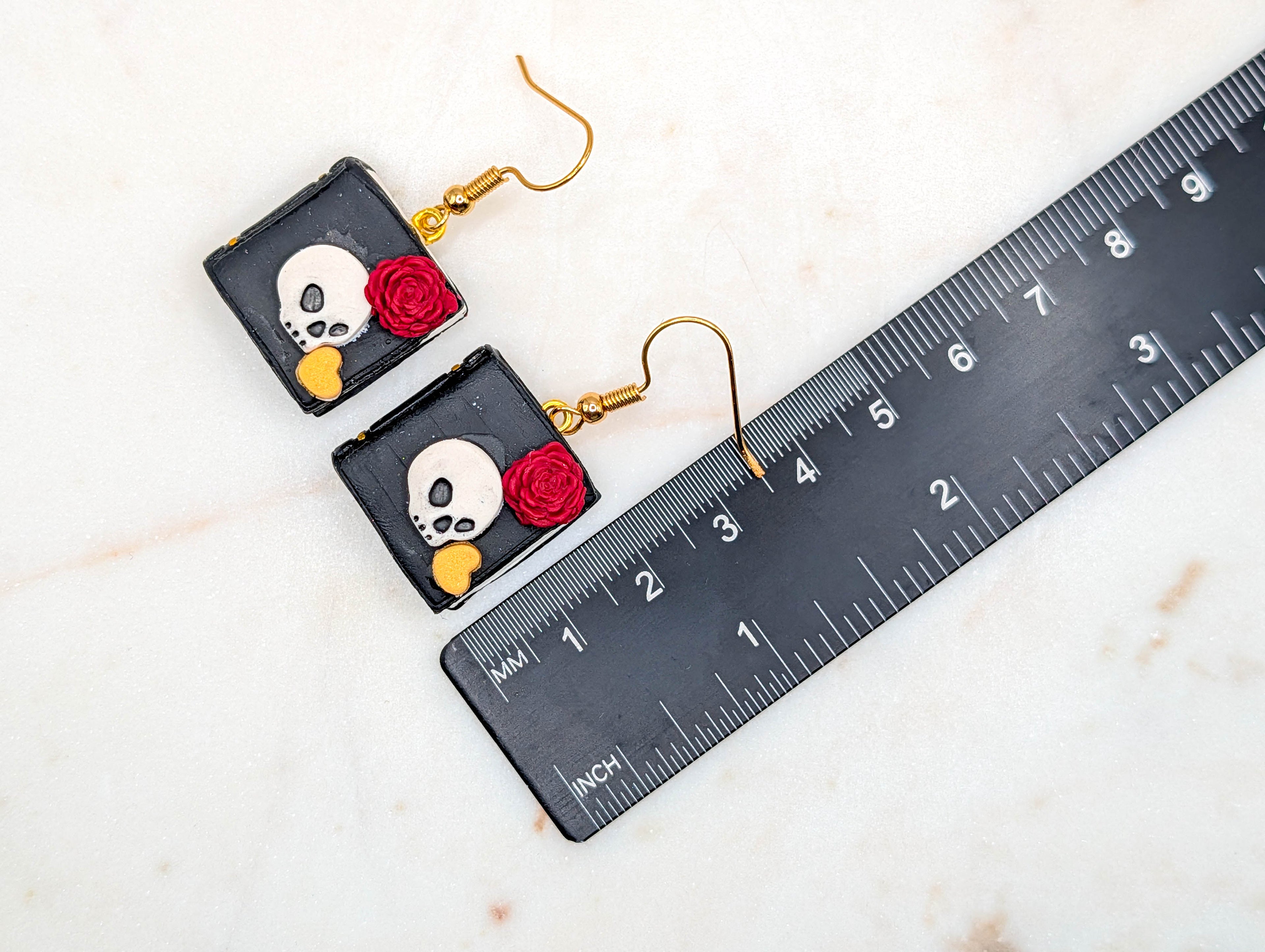 Dark Romance Book Earrings