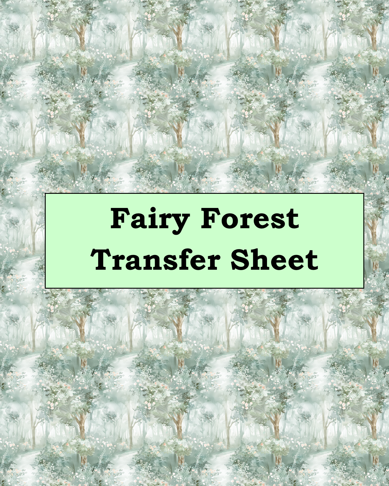 Fairy Forest Polymer Clay Transfer Sheet