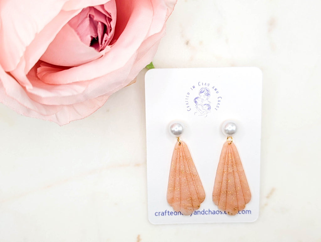 Rose Gold Shell Earrings