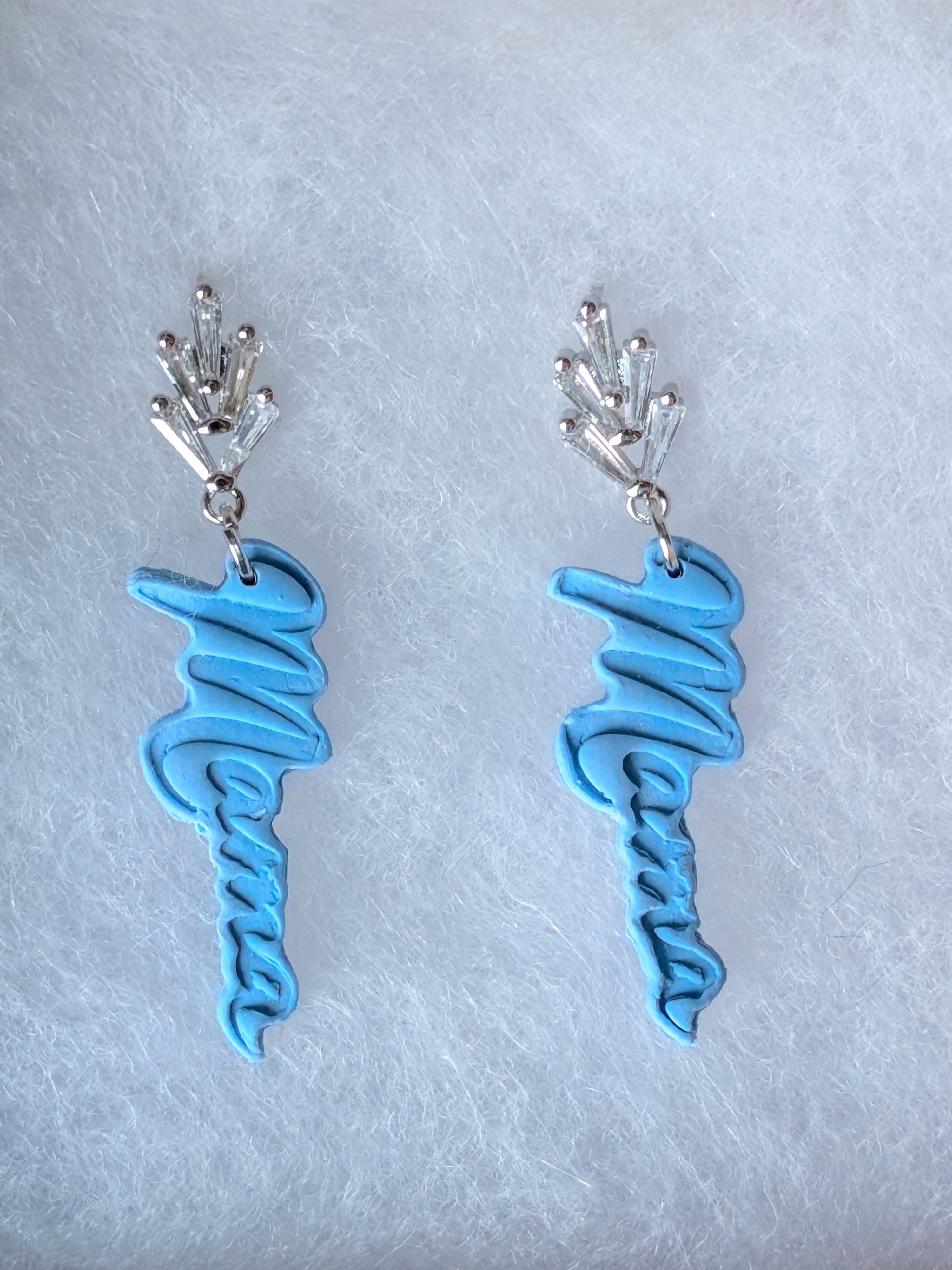 Minimalist Mama Polymer Clay Earrings