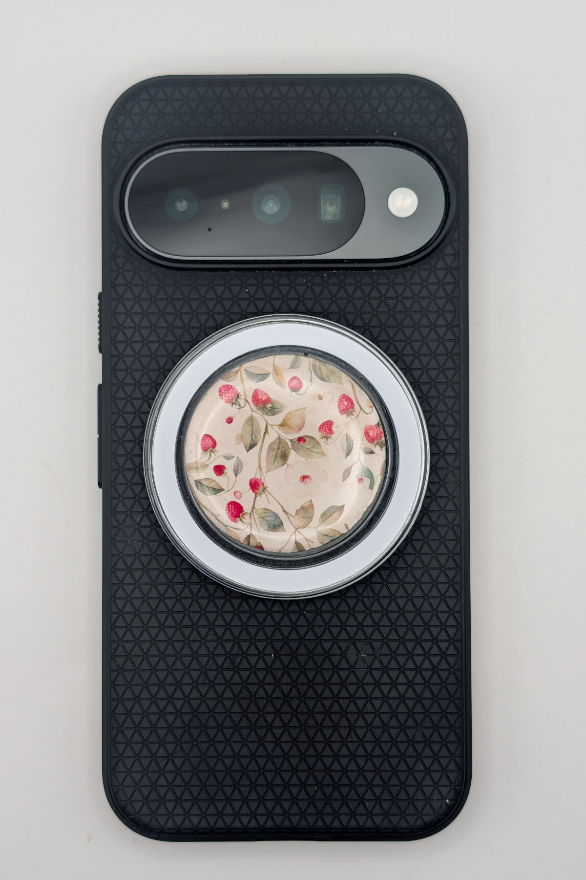 Neutral Strawberry MagSafe Phone Grip Accessory for Summer