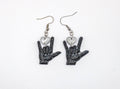 Deaf Pride American Sign Language I Love You Earrings