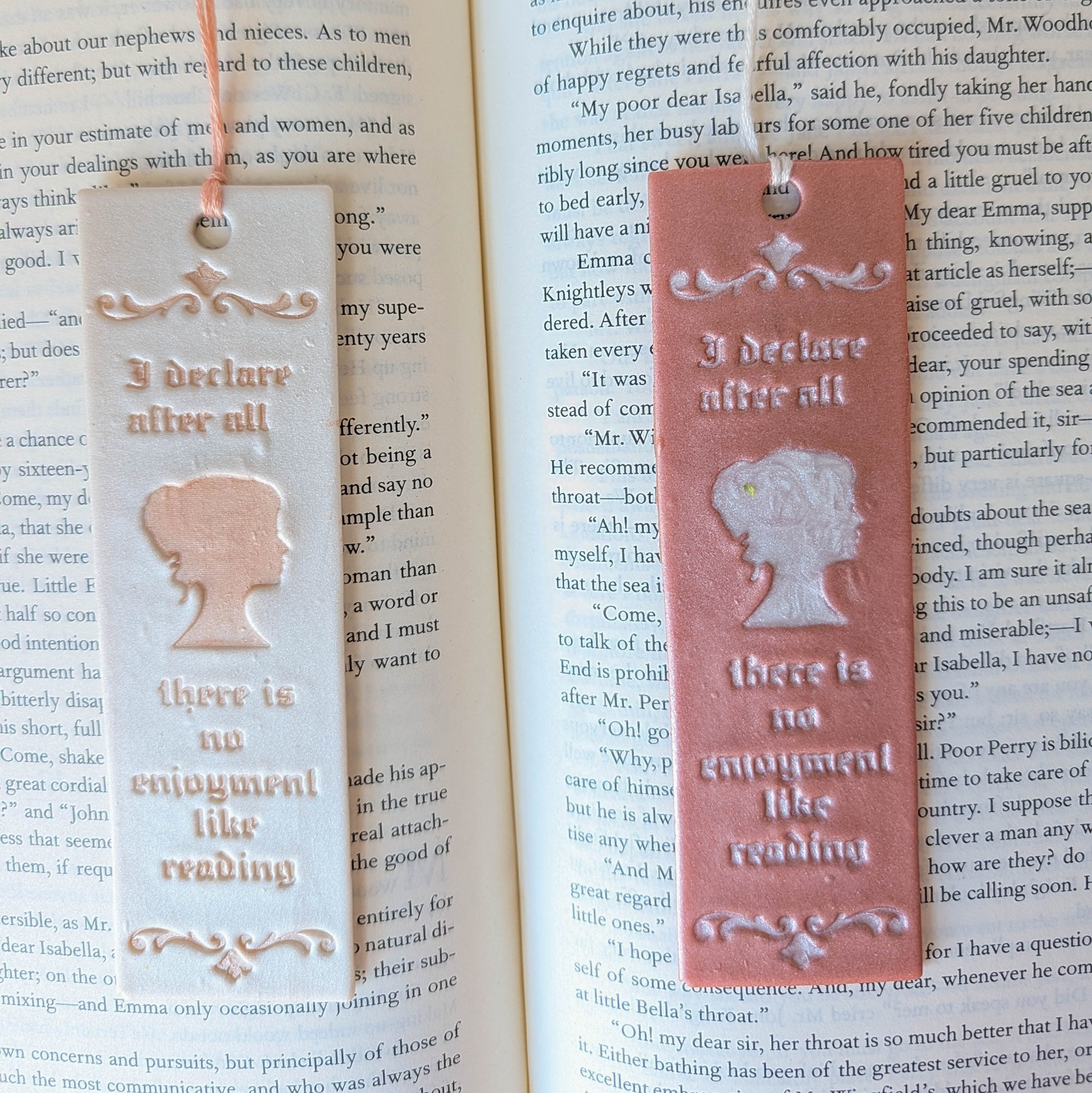 Handmade Jane Austen Quote Bookmark