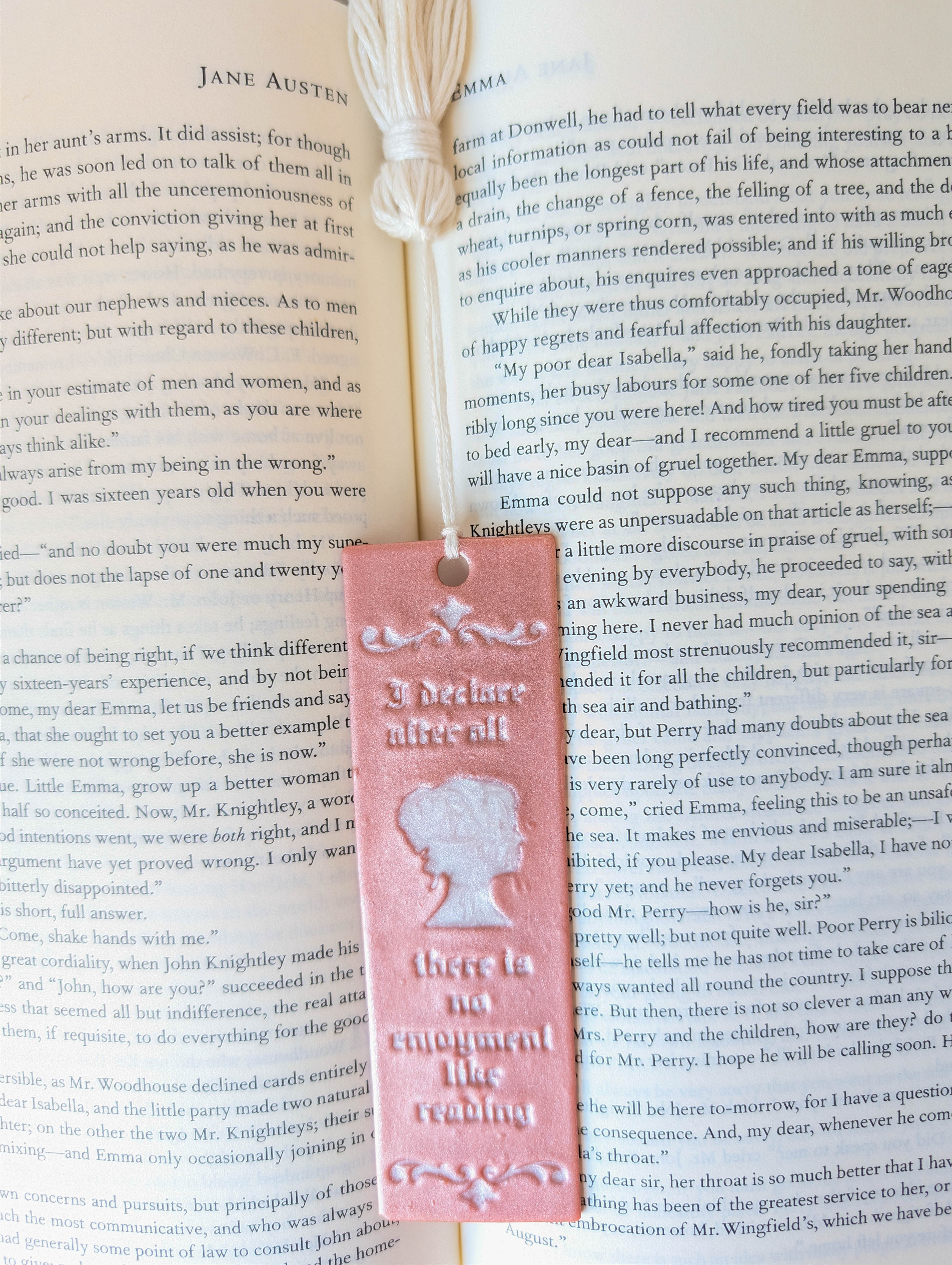 Handmade Jane Austen Quote Bookmark