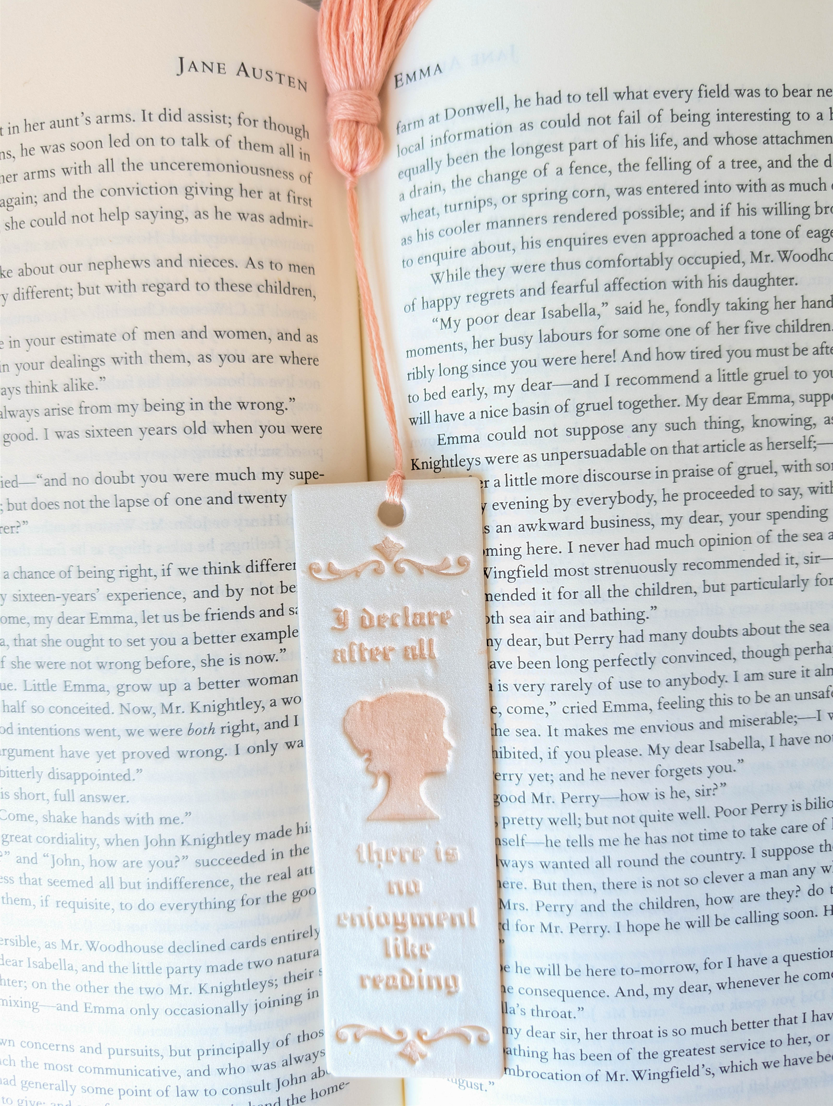 Handmade Jane Austen Quote Bookmark