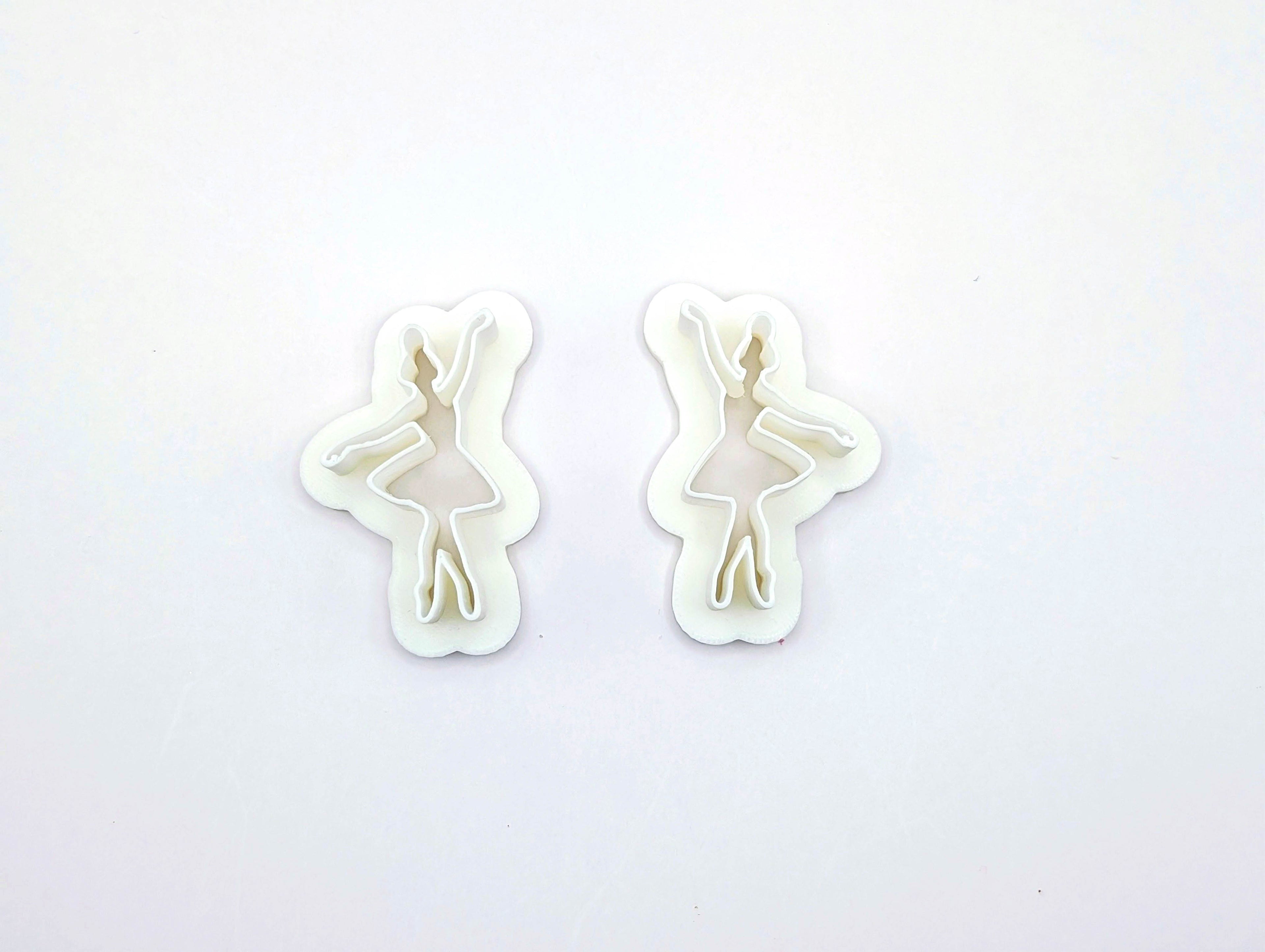 Polymer Clay Delicate Ballet Earring Cutter