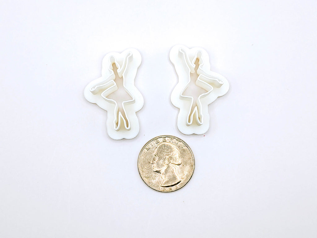 Polymer Clay Delicate Ballet Earring Cutter