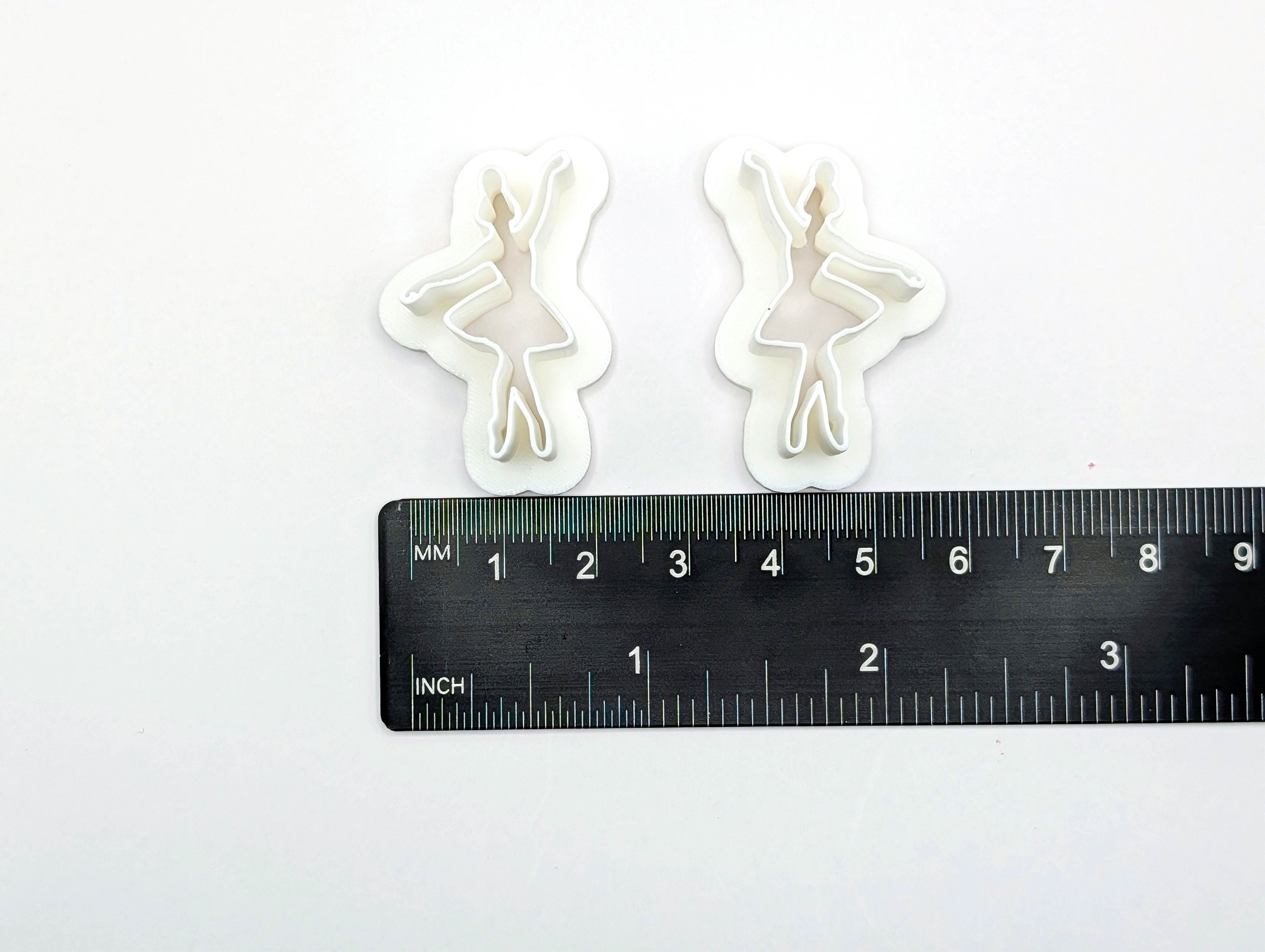 Polymer Clay Delicate Ballet Earring Cutter