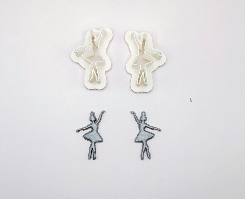 Polymer Clay Delicate Ballet Earring Cutter