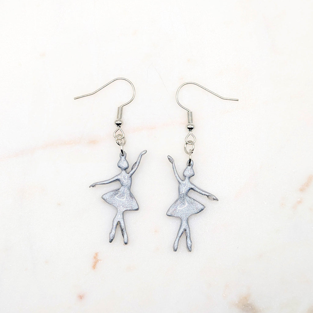 Minimalist Ballet Dancer Earrings