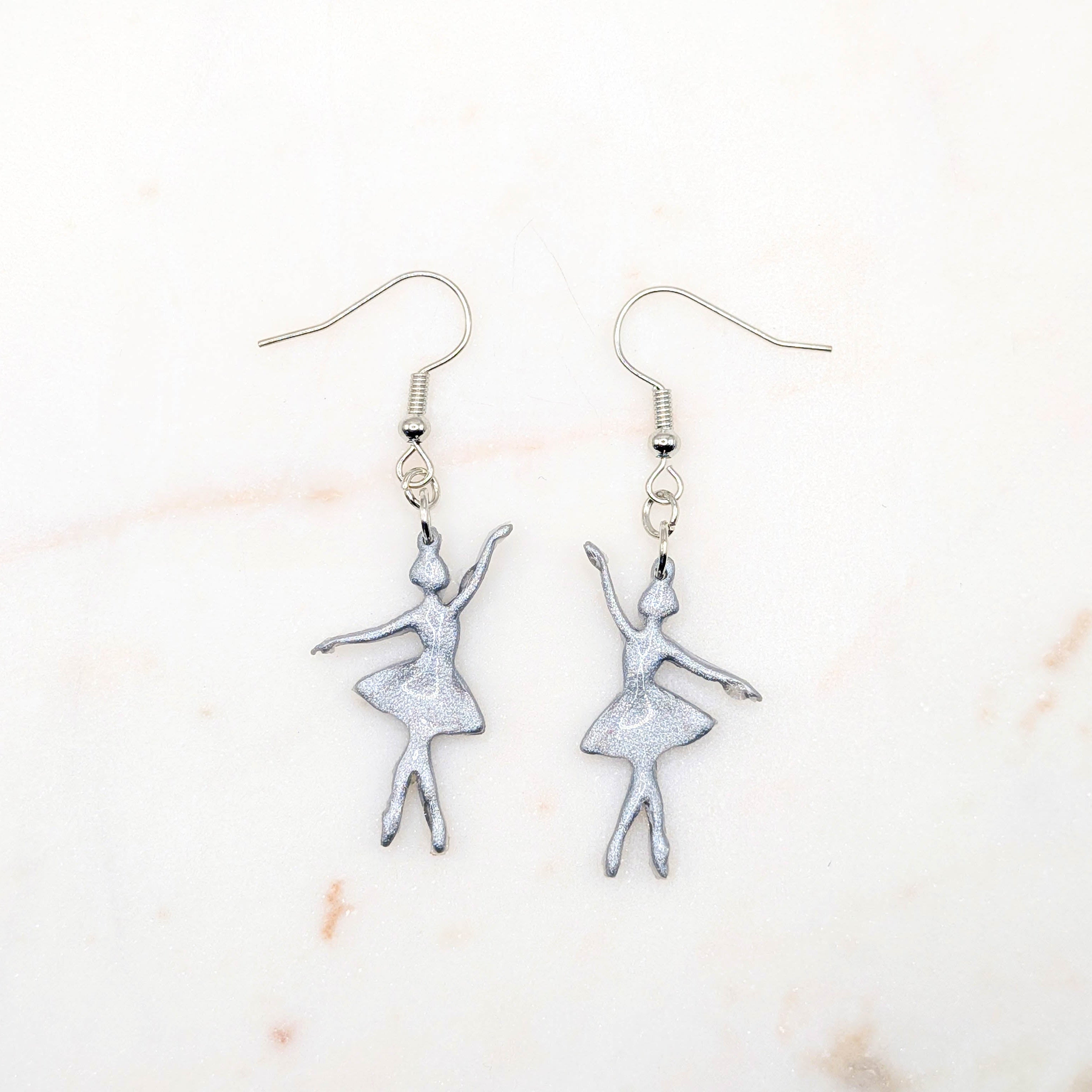 Minimalist Ballet Dancer Earrings