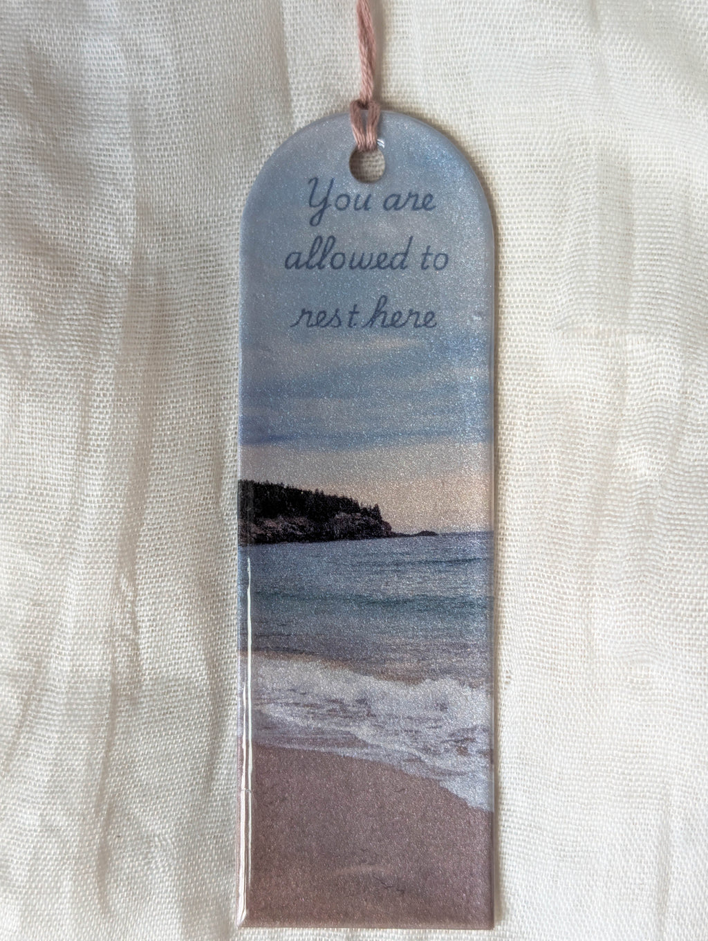 Handmade Beach Bookmark for Marking Beach Reads, Summer Reading Gift
