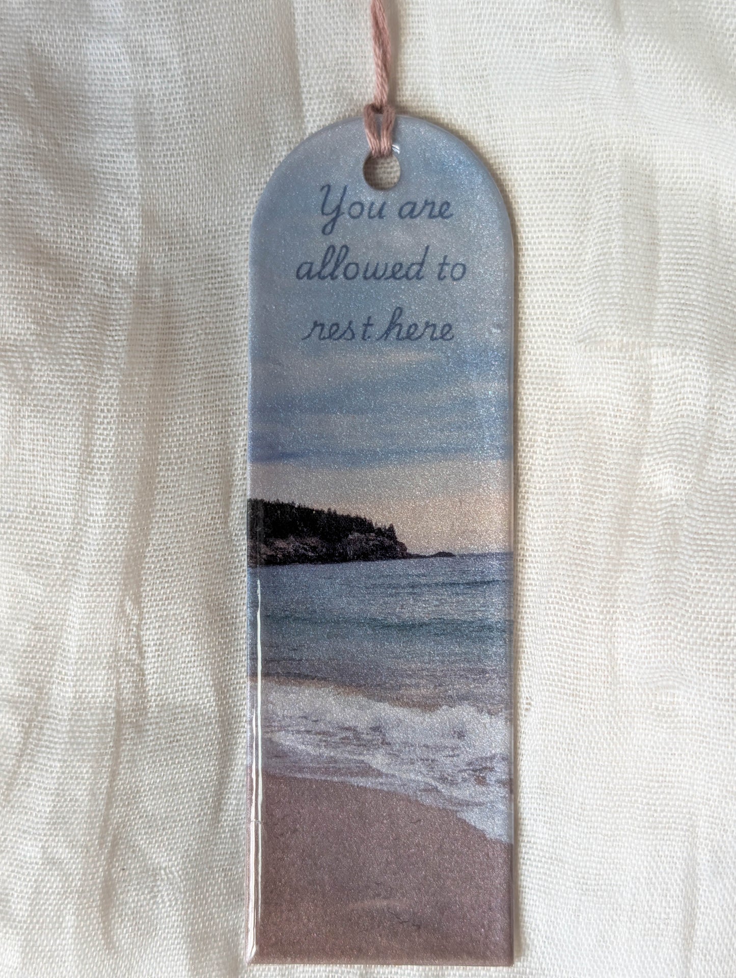Handmade Beach Bookmark for Marking Beach Reads, Summer Reading Gift