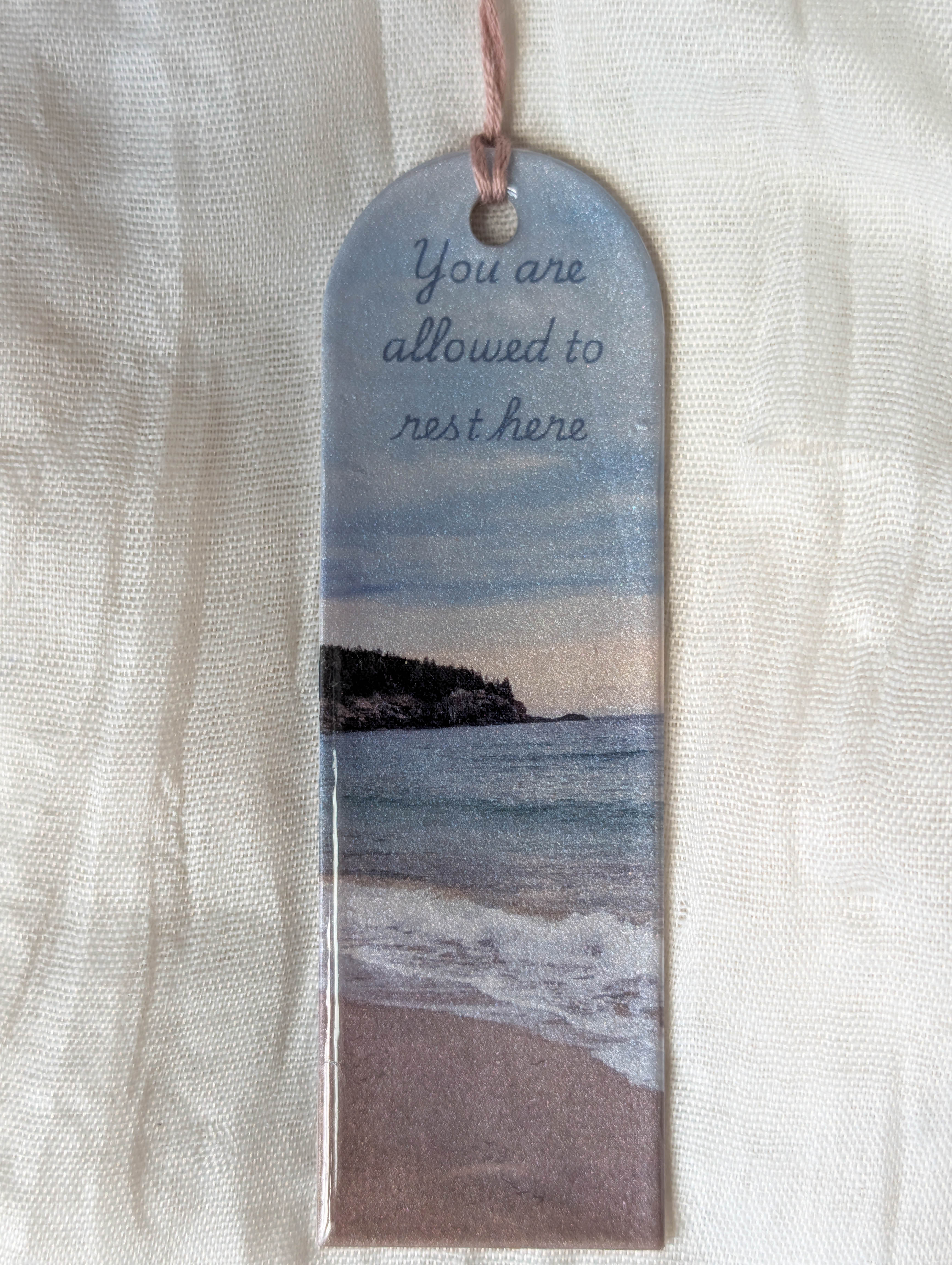 Handmade Beach Bookmark for Marking Beach Reads, Summer Reading Gift