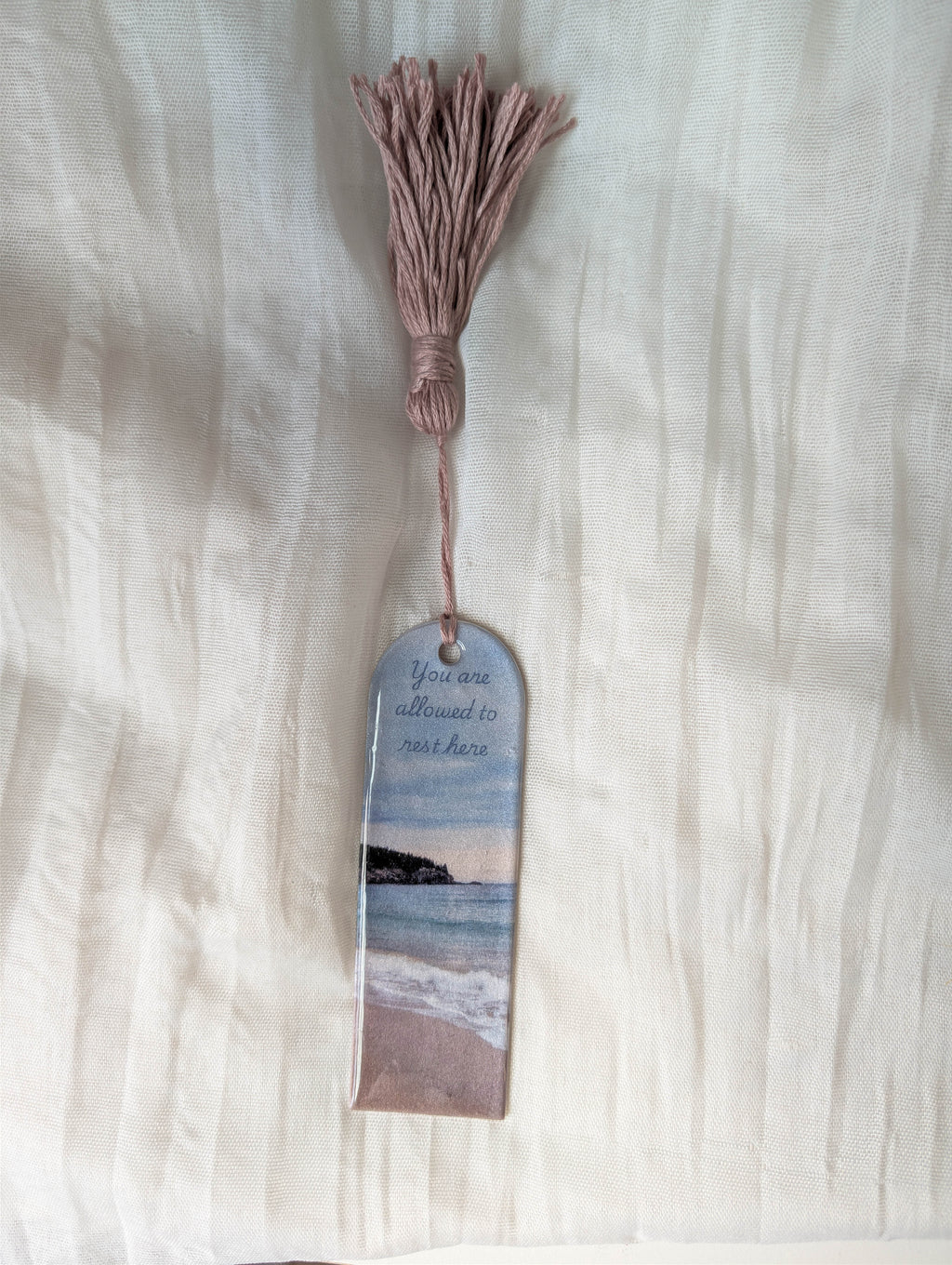 Handmade Beach Bookmark for Marking Beach Reads, Summer Reading Gift