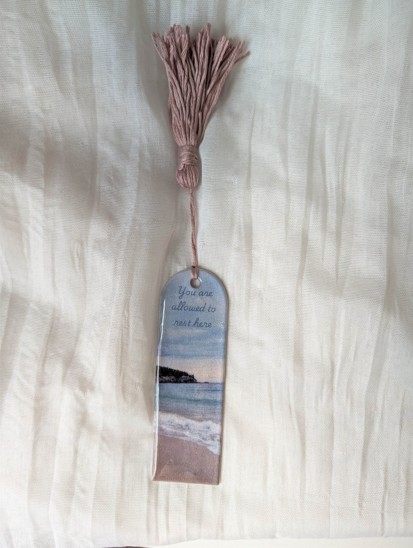 Handmade Beach Bookmark for Marking Beach Reads, Summer Reading Gift