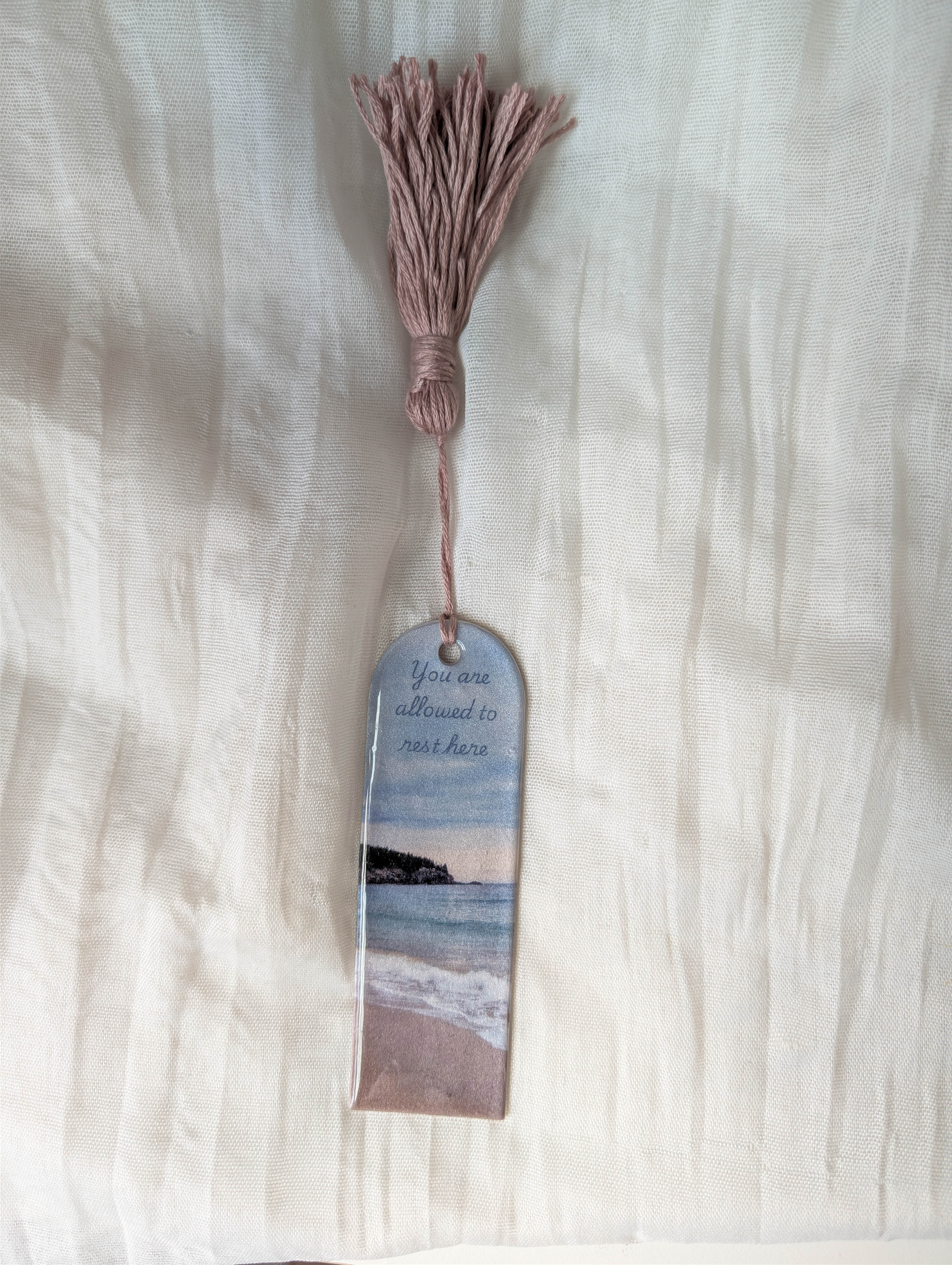 Handmade Beach Bookmark for Marking Beach Reads, Summer Reading Gift