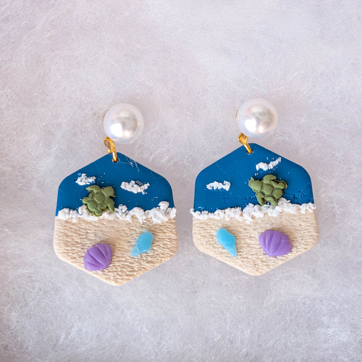 Whimsical  Beach Lightweight Statement Earrings