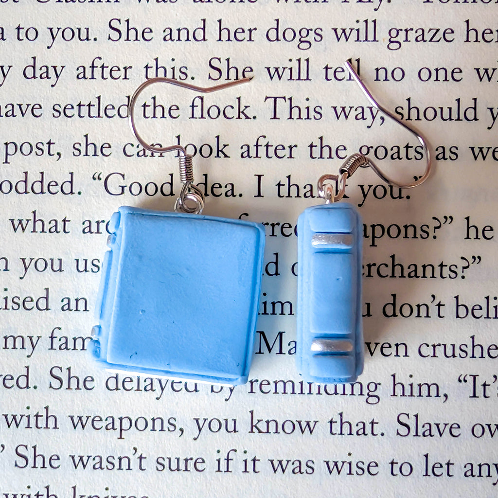 Minimalist Book Earrings