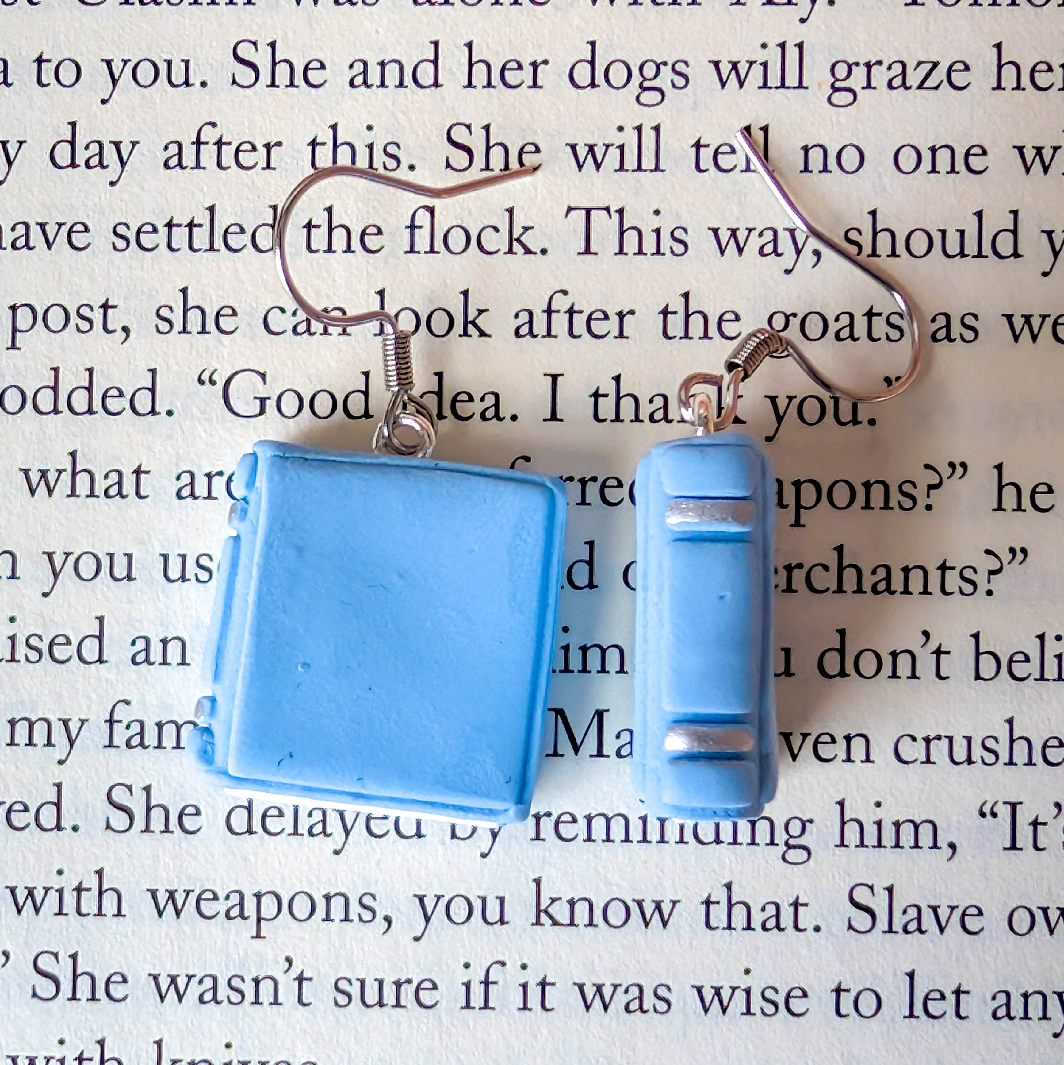 Minimalist Book Earrings