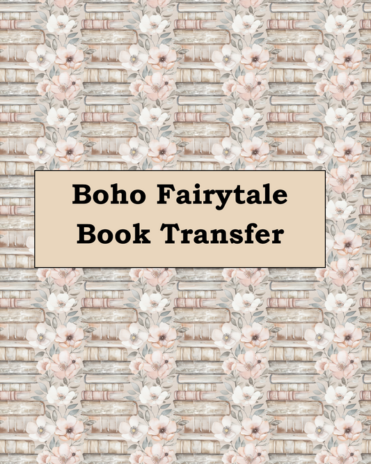 Boho Fairytale Book Polymer Clay Transfer Paper