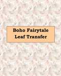 Boho Fairytale Leaf Polymer Clay Transfer Paper