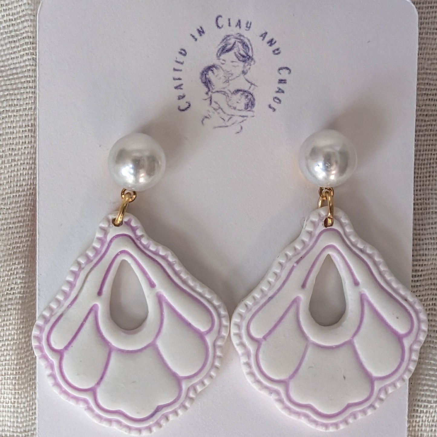 Cape Cod Beach Clay Earrings for Summer Vacation and Coastal Office wear
