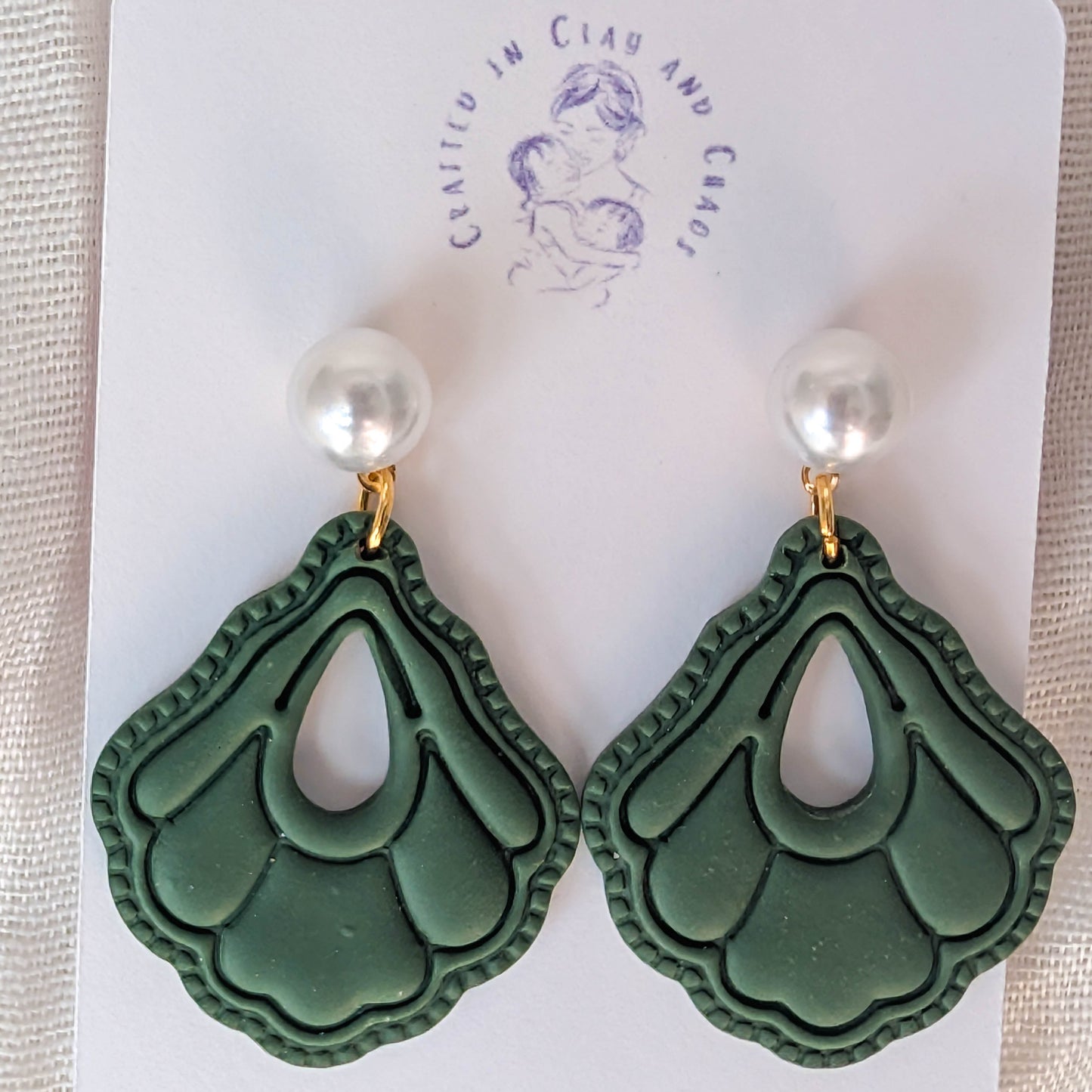 Cape Cod Beach Clay Earrings for Summer Vacation and Coastal Office wear