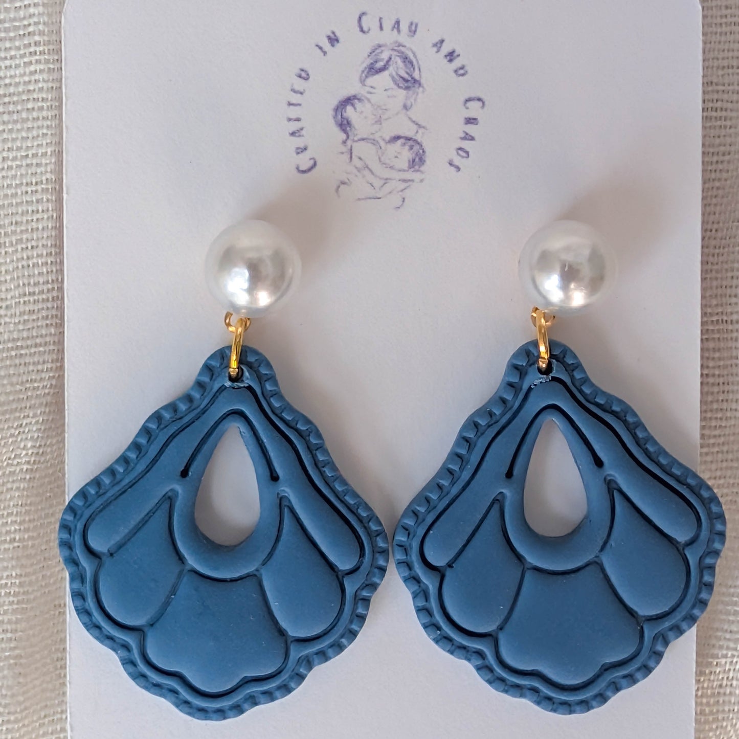 Cape Cod Beach Clay Earrings for Summer Vacation and Coastal Office wear