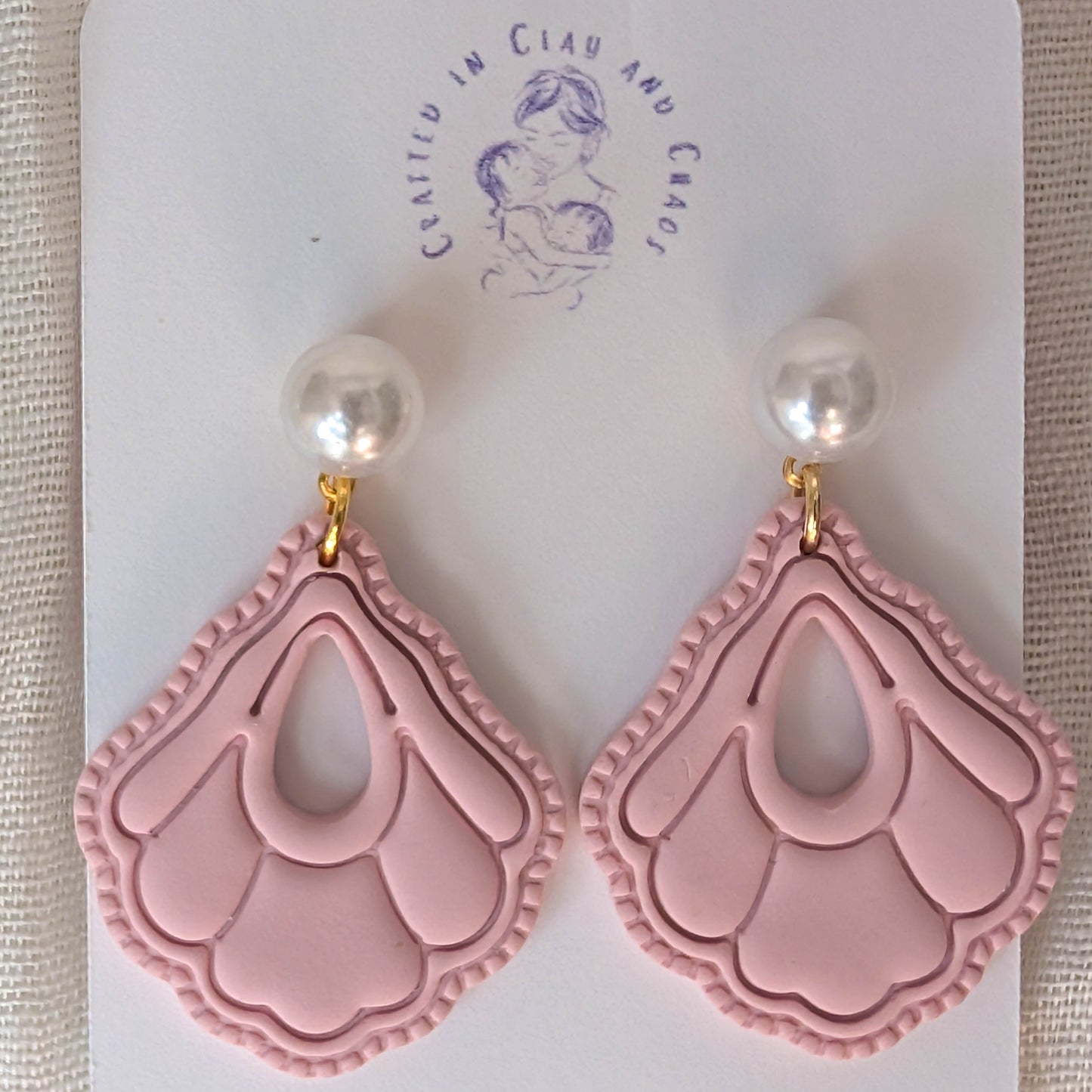 Cape Cod Beach Clay Earrings for Summer Vacation and Coastal Office wear