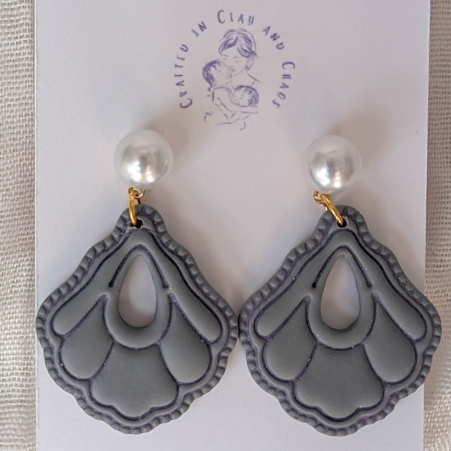 Cape Cod Beach Clay Earrings for Summer Vacation and Coastal Office wear