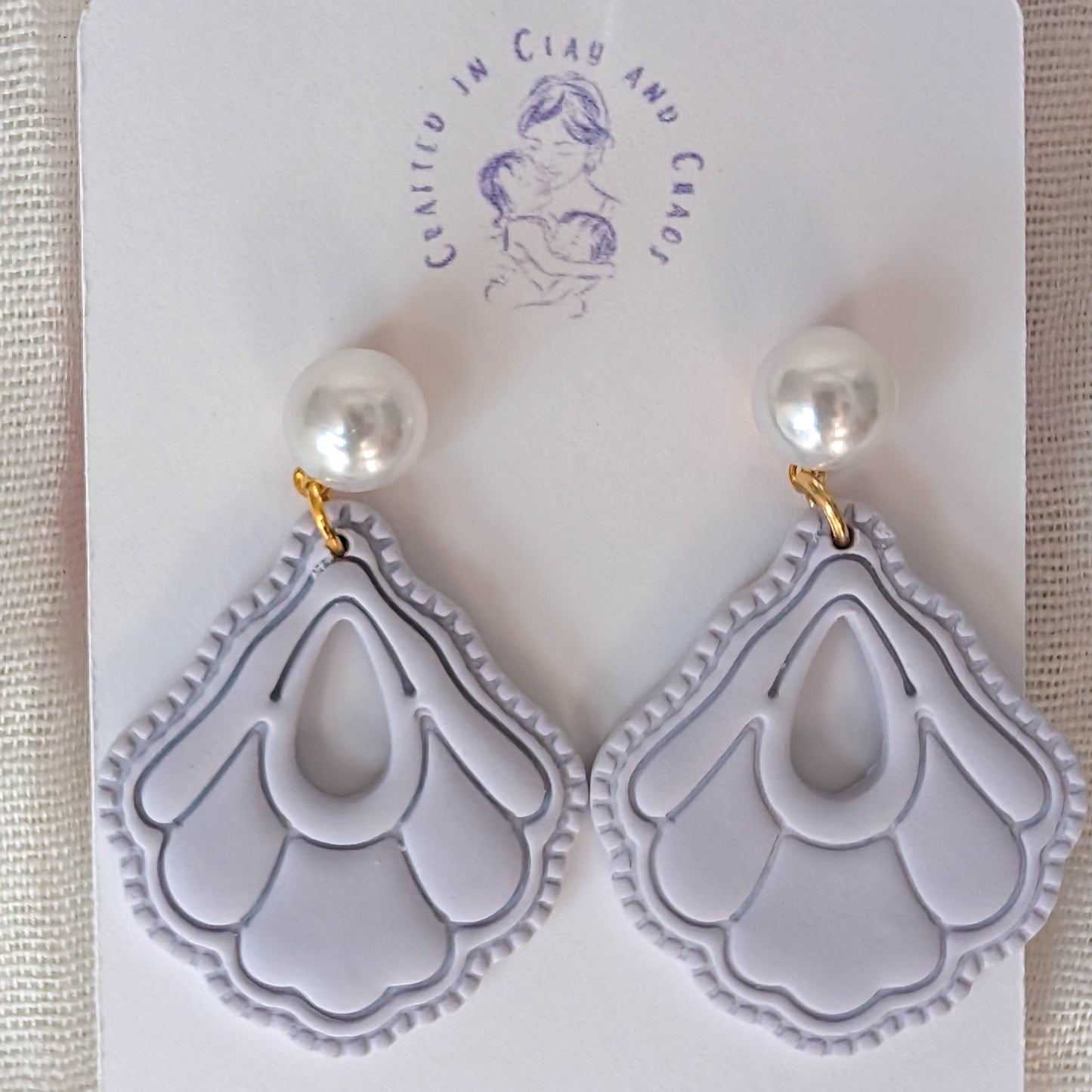 Cape Cod Beach Clay Earrings for Summer Vacation and Coastal Office wear
